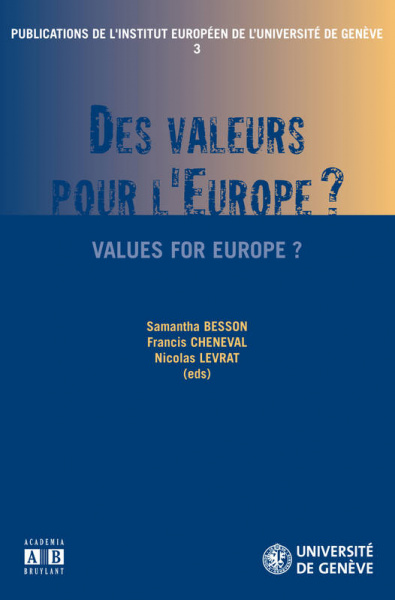 "Europe des valeurs ou Europe des droits?" 