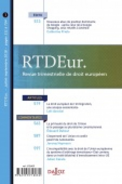 Interdiction de la discrimination en raison de l’âge. Du principe, de ses exceptions et de quelques hésitations Réflexions autour des arrêts Wolf, Petersen et Kücükdeveci de la Cour de justice de l’Union européenne